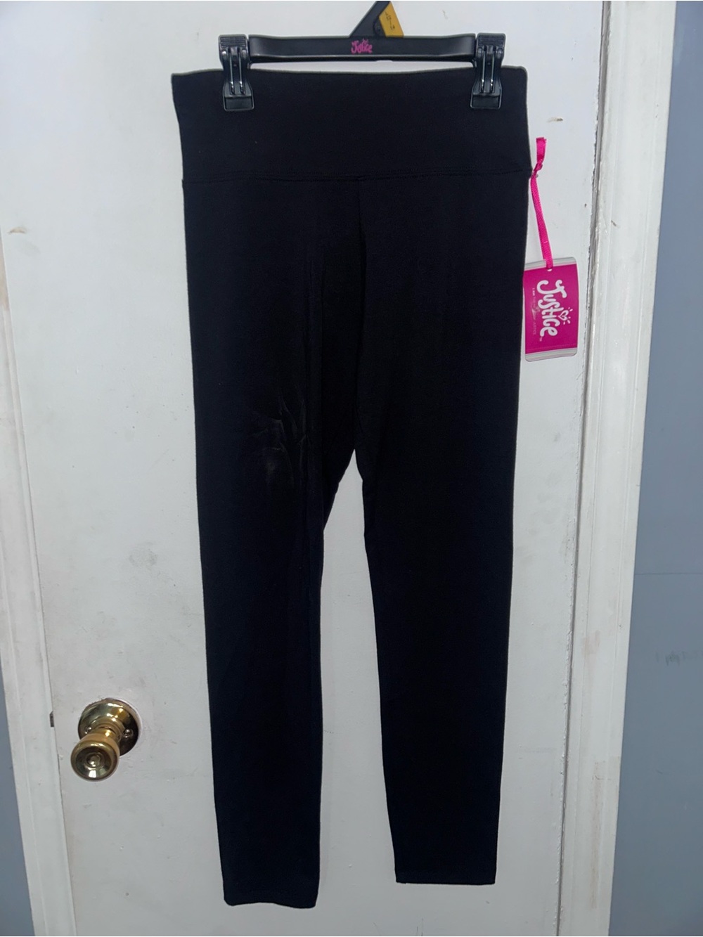 Justice Black High-Waist Girls' Leggings